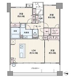 ダイアパレス川口青木 3LDKの間取図画像