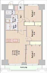 ライオンズガーデン川口 3LDKの間取図画像