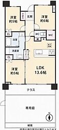 シティハウス蕨レジデンス 3LDKの間取図画像