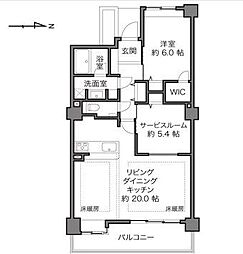 エルザタワー32 1SLDKの間取図画像
