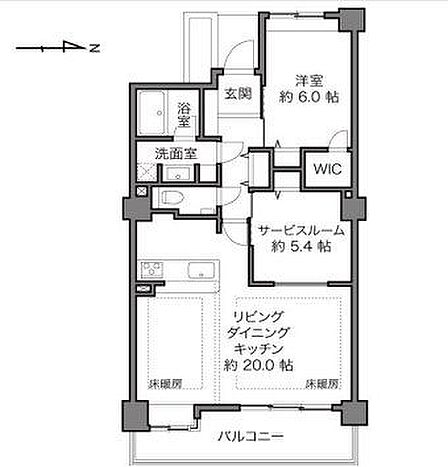 1SLDK 間取り