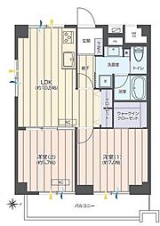 川口栄町グレースマンション 2LDKの間取図画像