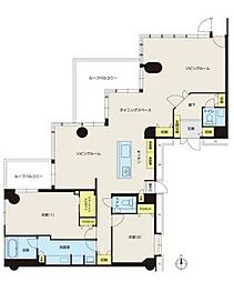 エルザタワー55 2LDKの間取図画像