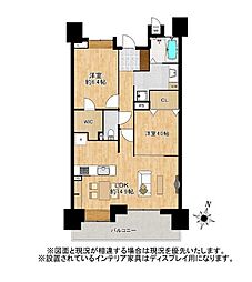 エバーライフ久留米南イーストコート 2LDKの間取図画像