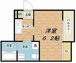 Valenti中道  ｜ 大阪府大阪市東成区中道4丁目17-19（賃貸アパート1K・1階・21.24㎡） その2