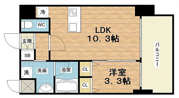 プレジオ難波WEST ｜大阪府大阪市浪速区幸町3丁目(賃貸マンション1LDK・7階・36.45㎡)の写真 その2