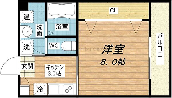 レクラン林寺 ｜大阪府大阪市生野区林寺6丁目(賃貸マンション1K・2階・27.76㎡)の写真 その2