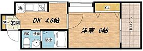 東小橋II番館  ｜ 大阪府大阪市東成区東小橋2丁目5-16（賃貸マンション1DK・6階・24.20㎡） その2