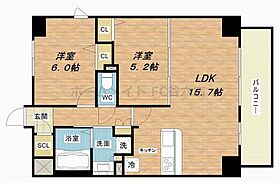 プレサンス心斎橋レヨン  ｜ 大阪府大阪市中央区南船場1丁目6-10（賃貸マンション2LDK・9階・62.59㎡） その2