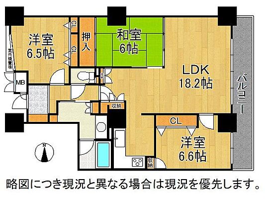 間取り ファーストタワー大津ＭＡＲＹ　中古マンション 6階/-