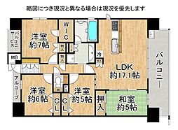 プレサンスロジェ琵琶湖グランドビュー 4LDKの間取図画像