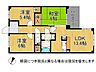 間取り：全居室に収納を完備し、南西向きで陽当たり良好な3LDK。