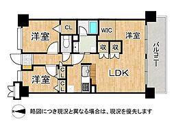 シャルマンコーポレイクシティ瀬田 2LDKの間取図画像