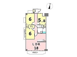 間取図画像 3LDK