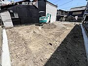 北側からの写真です。整形地ですので、敷地を有効に使った設計プランが立てやすいです。