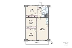 間取図画像 2SLDK