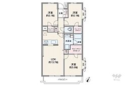 間取図画像 3LDK