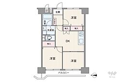 間取図画像 3DK