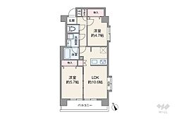 間取図画像 2LDK