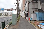 物件の東側前面道路（北側から）［2026年1月20日撮影］