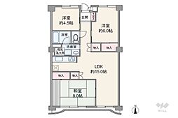 サングリーン西川口 3LDKの間取図画像