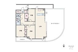 グランドメルシー北原台 3LDKの間取図画像