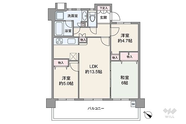 間取りを拡大表示
