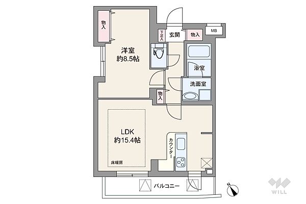 間取りを拡大表示
