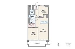 赤羽台四丁目住宅 2DKの間取図画像