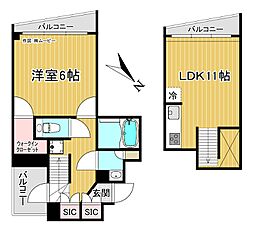 ネイ池袋 1LDKの間取図画像