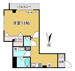 ラ・シルフ池袋 1Kの間取図画像