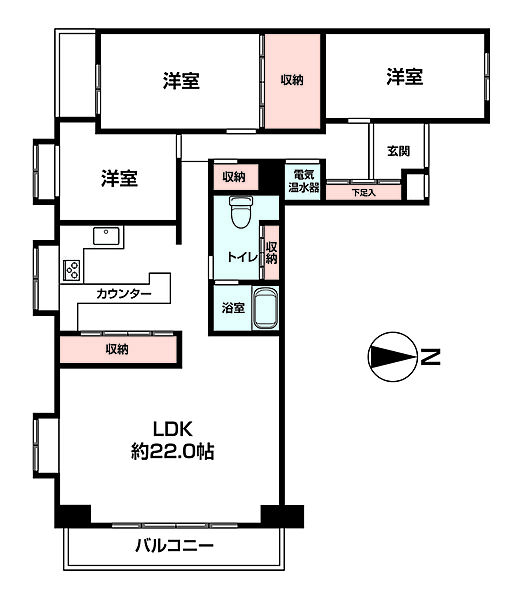 間取りを拡大表示
