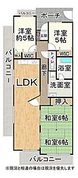 サーパスシティ熊本 4LDKの間取図画像