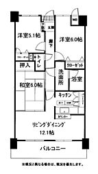 間取図画像 3LDK