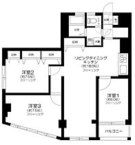 神奈川県横浜市神奈川区台町（賃貸マンション3LDK・8階・80.52㎡） その2