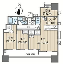 間取図画像 2SLDK