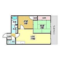 メゾンボネール  ｜ 大阪府大阪市住吉区遠里小野6丁目（賃貸マンション2LDK・6階・55.00㎡） その2