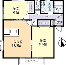 テラ・ローザ 0202 ｜ 茨城県水戸市堀町（賃貸アパート2LDK・2階・65.83㎡） その2