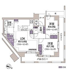 間取図画像 2SLDK