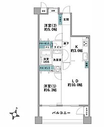 間取図画像 2LDK