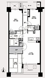 間取図画像 3LDK