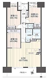 間取図画像 3LDK