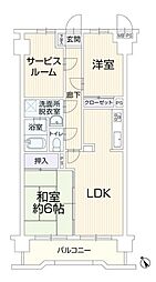 クリオ戸塚参番館 2SLDKの間取図画像