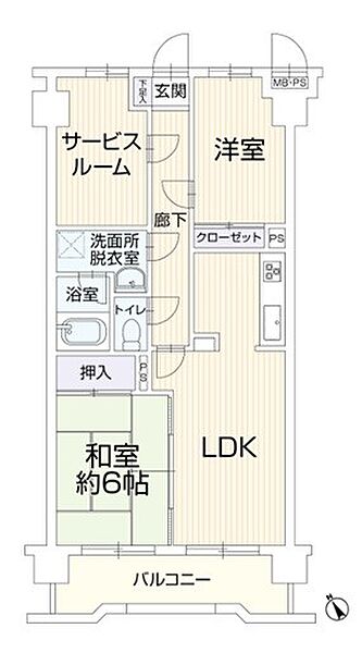 間取りを拡大表示