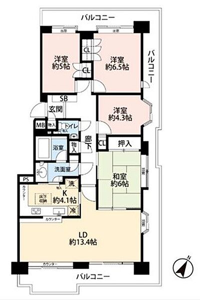 間取りを拡大表示