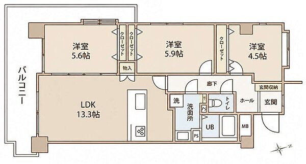 間取りを拡大表示