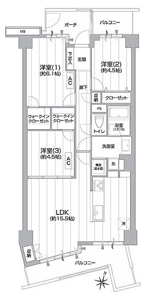 間取りを拡大表示