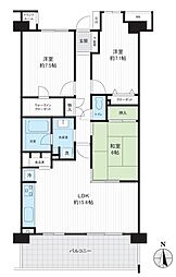 バームステージ鎌倉梶原ヴィエント 3LDKの間取図画像