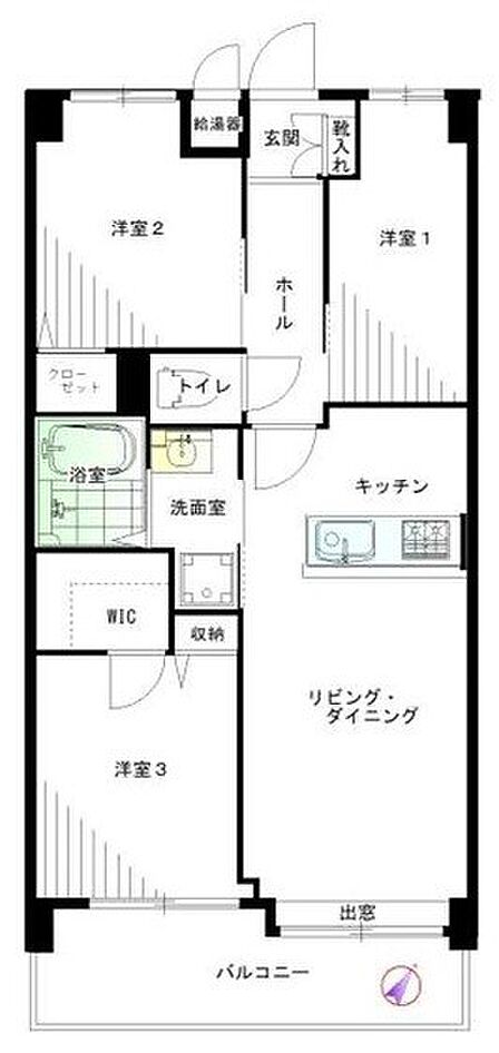 3LDK 間取り