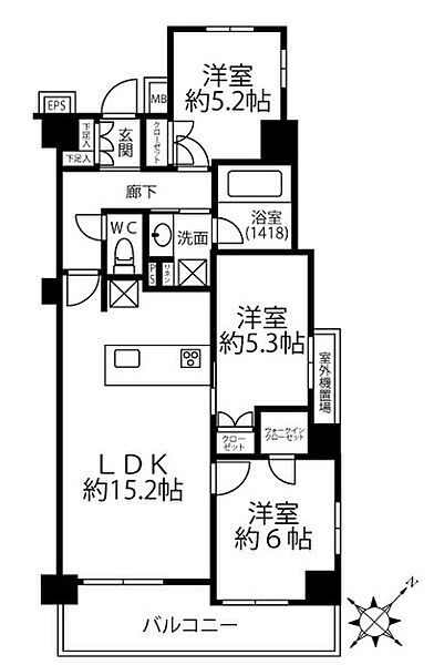 間取りを拡大表示